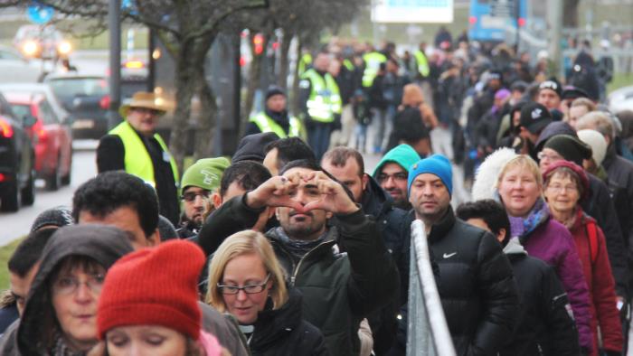 Manifestation Stärka Banden mellan kyrka och moské, 2015. 