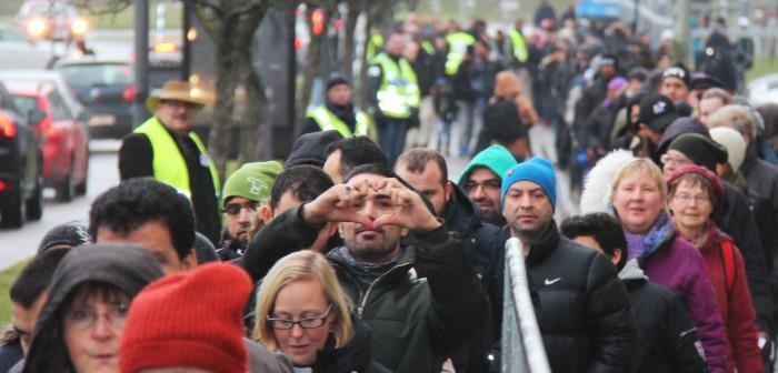 Manifestation Stärka Banden mellan kyrka och moské, 2015.