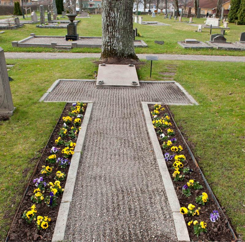 Tucholskys grav på Mariefreds kyrkogård