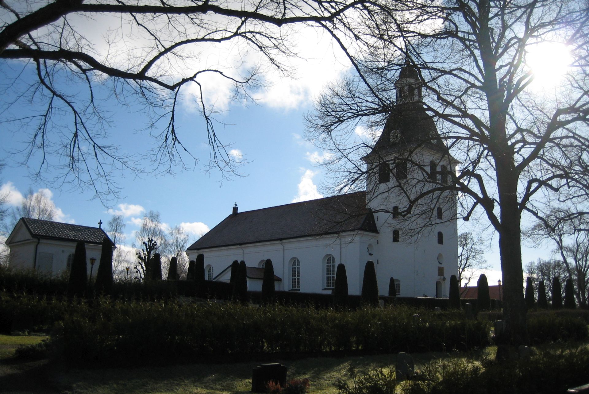 Vårdnäs kyrka norrifrån