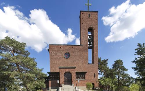 Västerledskyrkan i Äppelviken. 