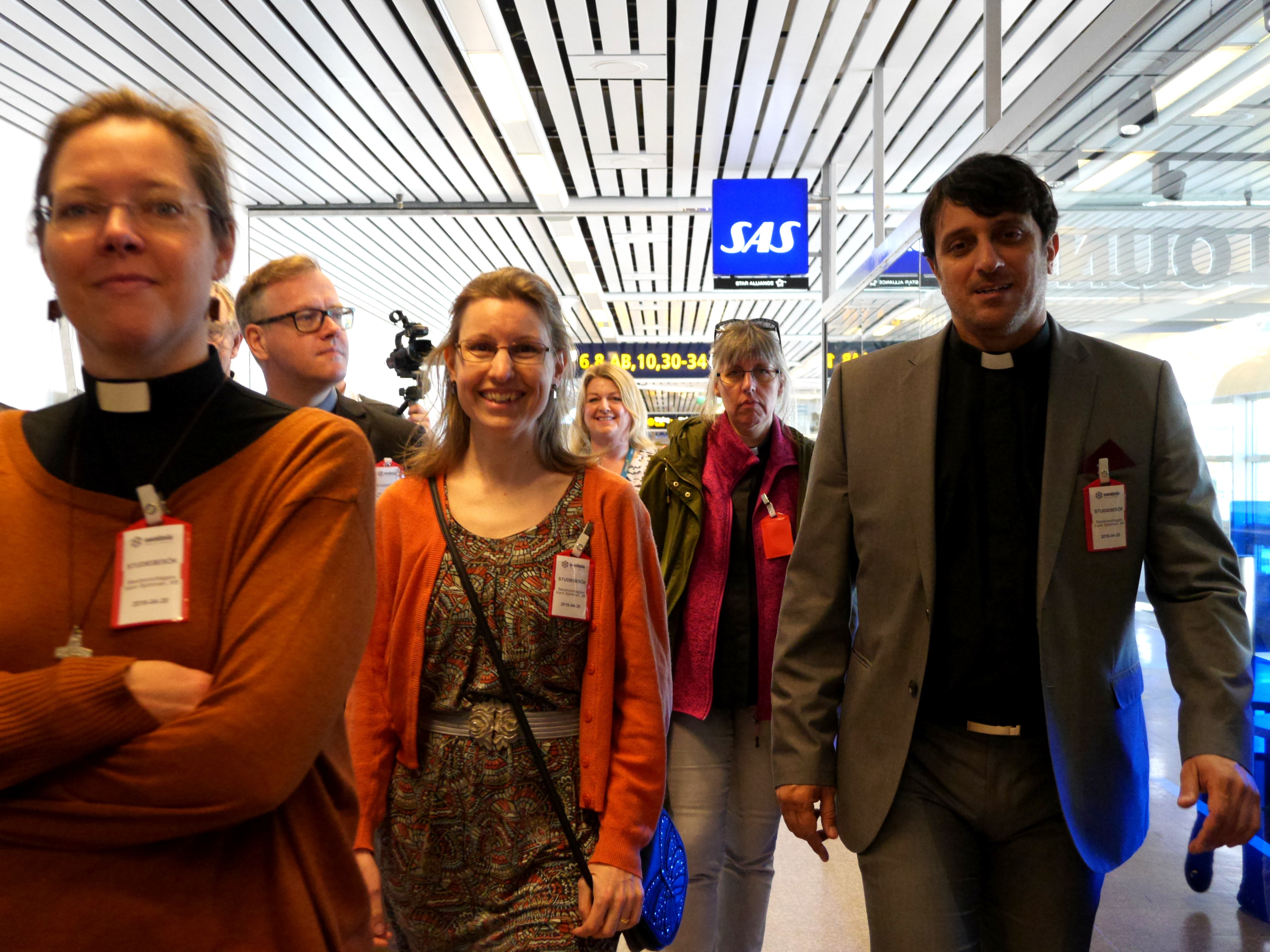 Medarbetare på språng.