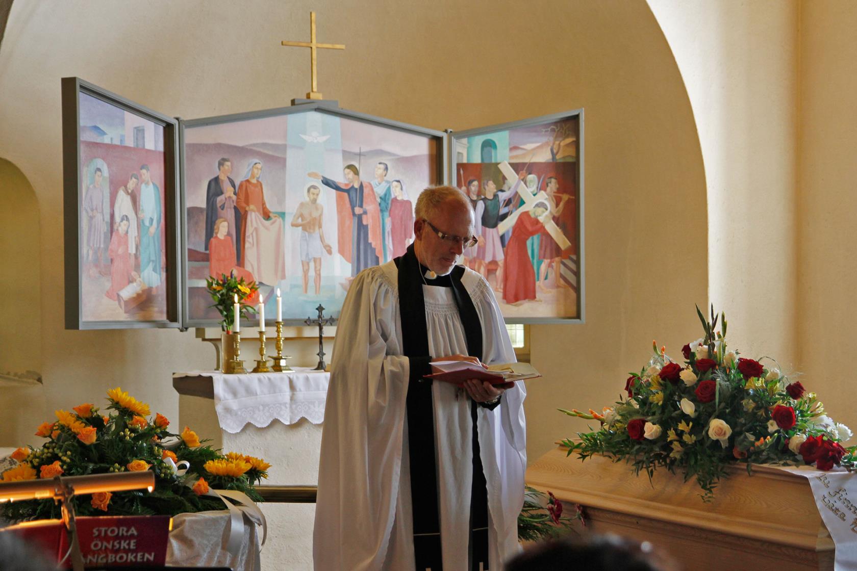 Begravning i Röddinge kyrka