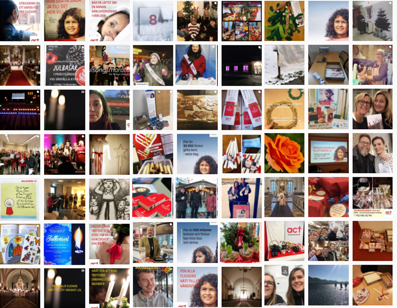 collage över församlingarnas engagemang