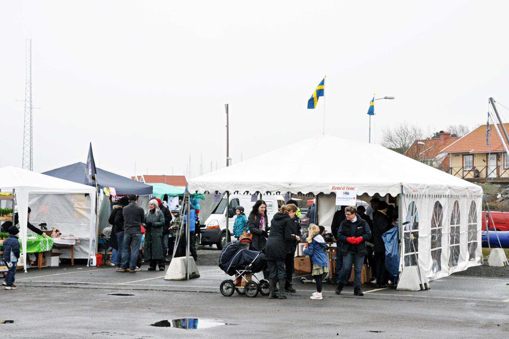 Engagera dig lokalt, Tält, Folk, Loppis