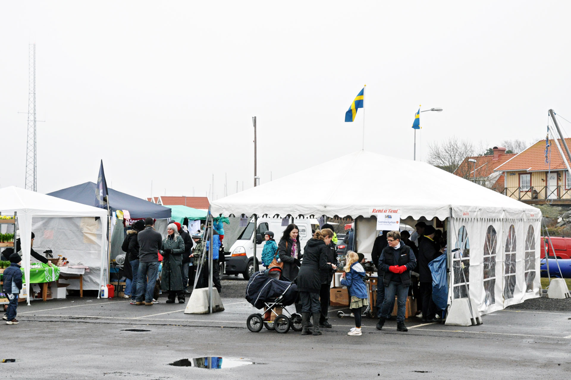 Engagera dig lokalt, Tält, Folk, Loppis
