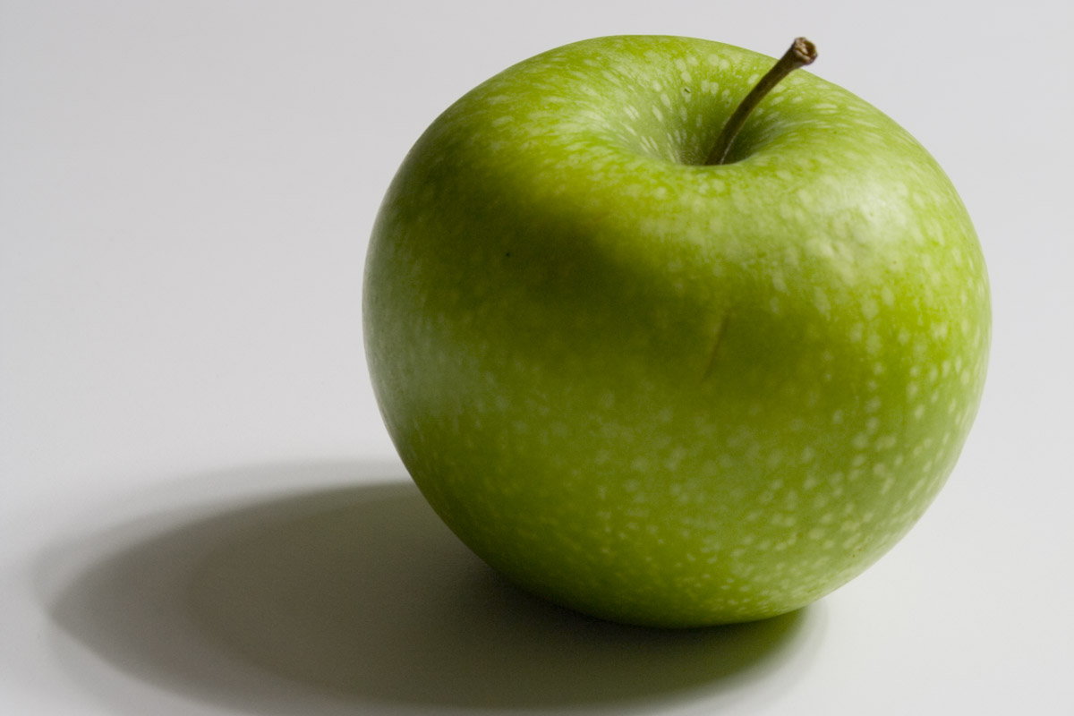 Grönt äpple
