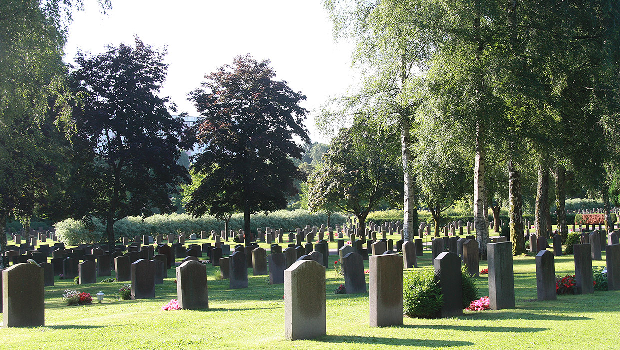 Gravfält på Kvibergs kyrkogård