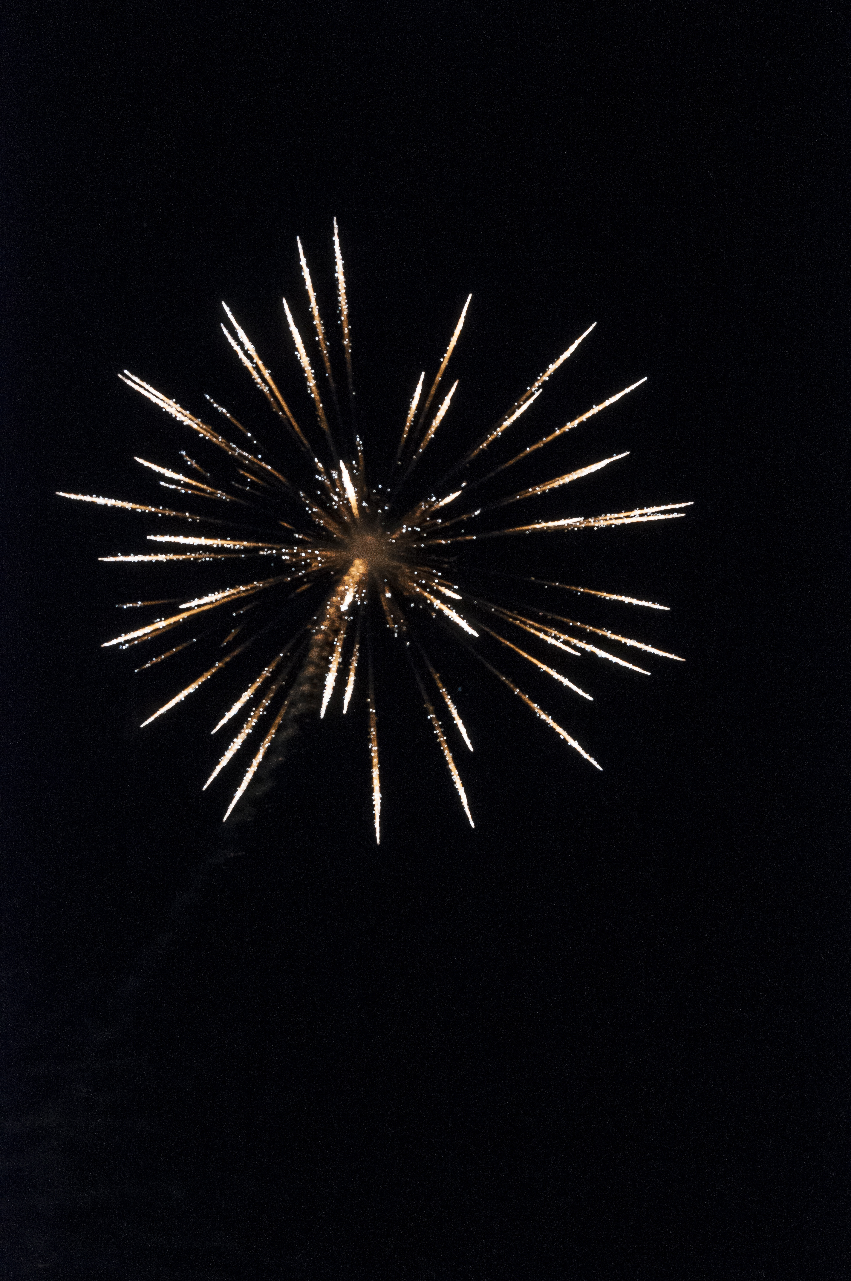 Ett fyrverkeri i natthimlen.