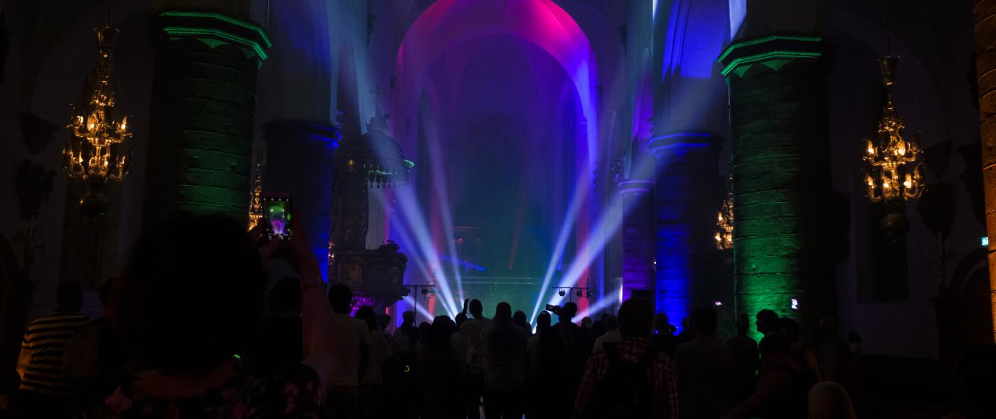 Technomässa i Jacobs kyrka, Stockholm