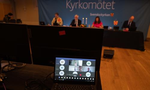 Kyrkomötets andra session
Kyrkomötet 2020 skedde i digital form och med ett begränsat antal ledamöter på grund av pandemin.