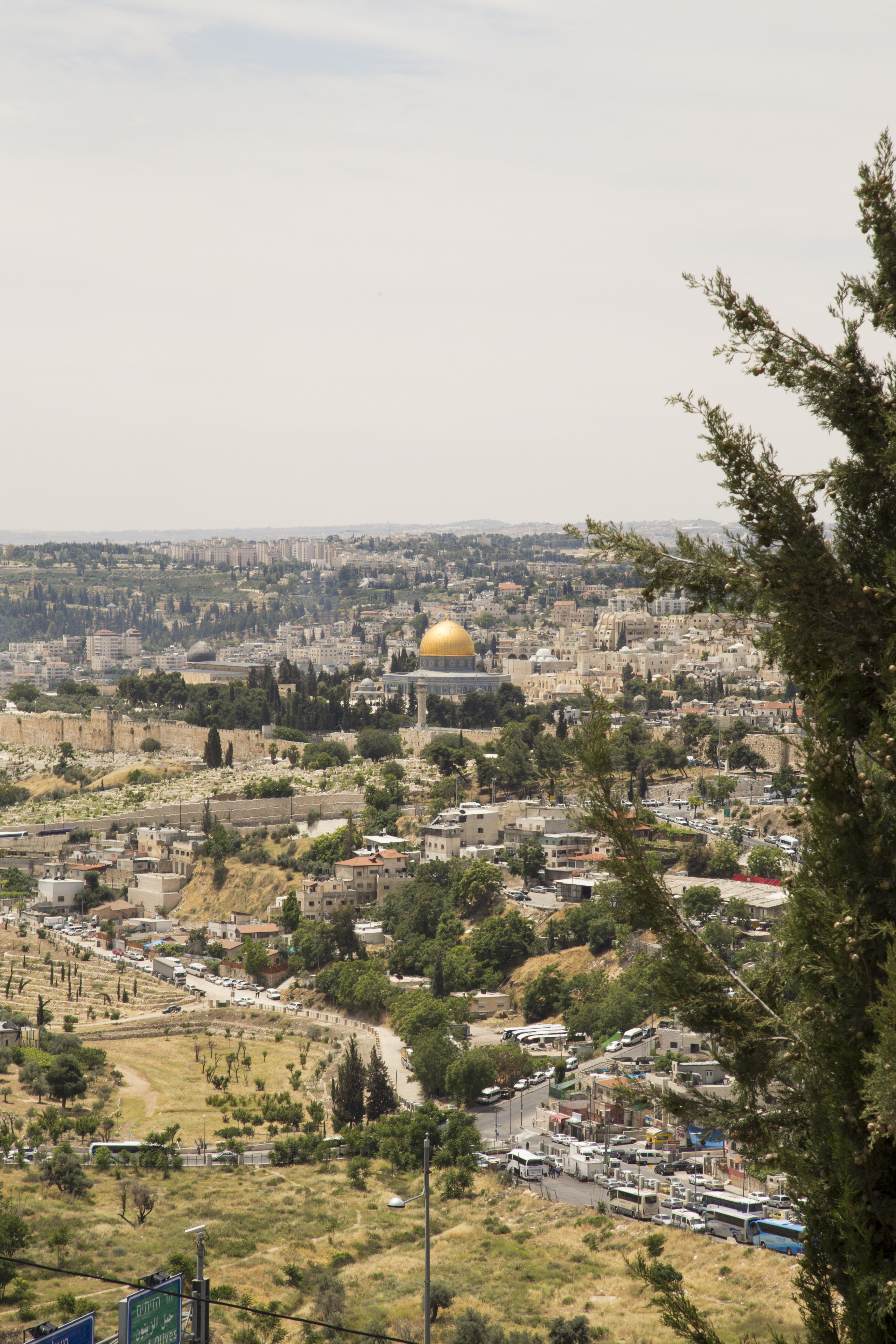 Vy över staden Jesusalem