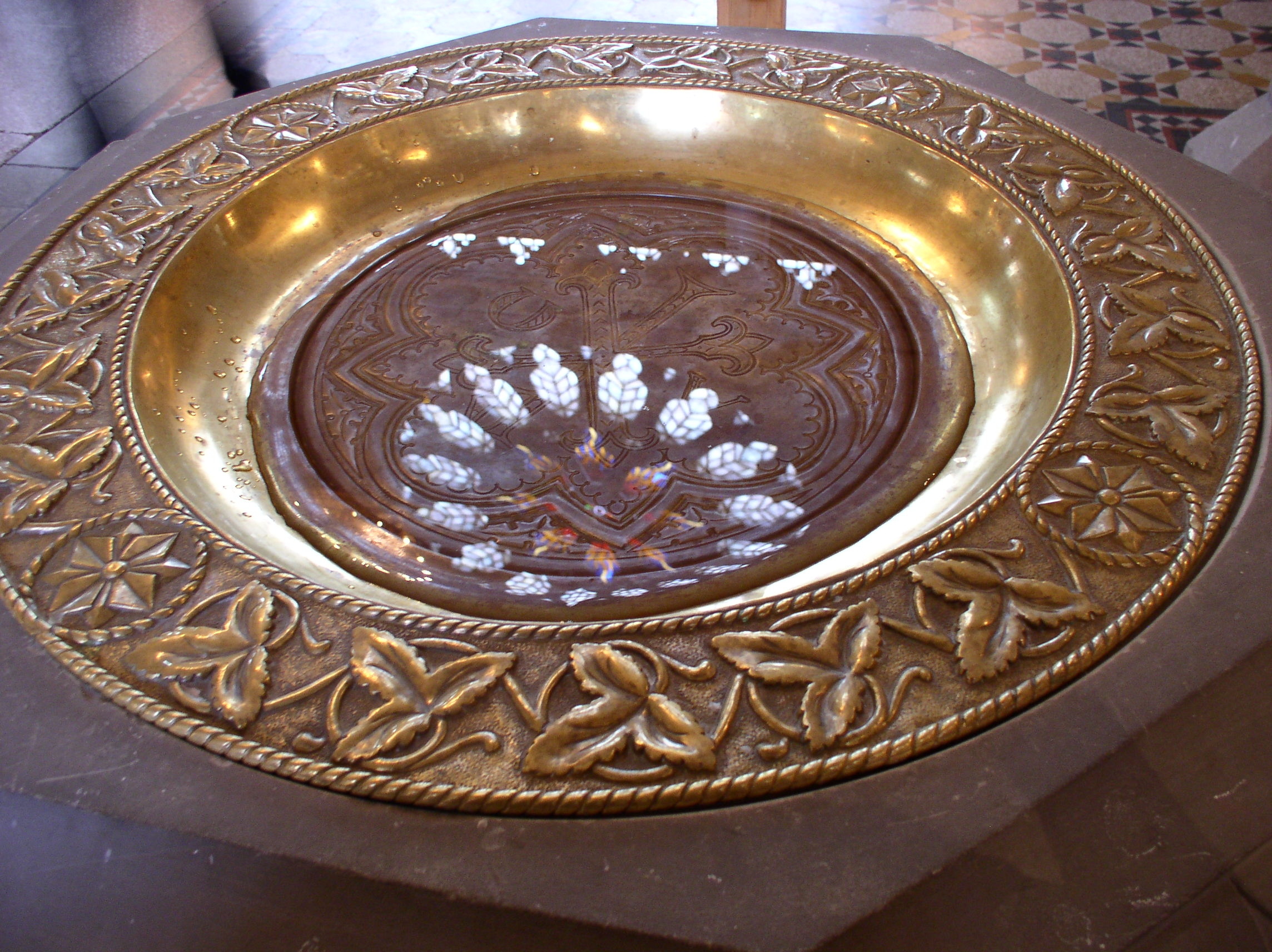 Dopfunten i Oscar Fredriks kyrka.