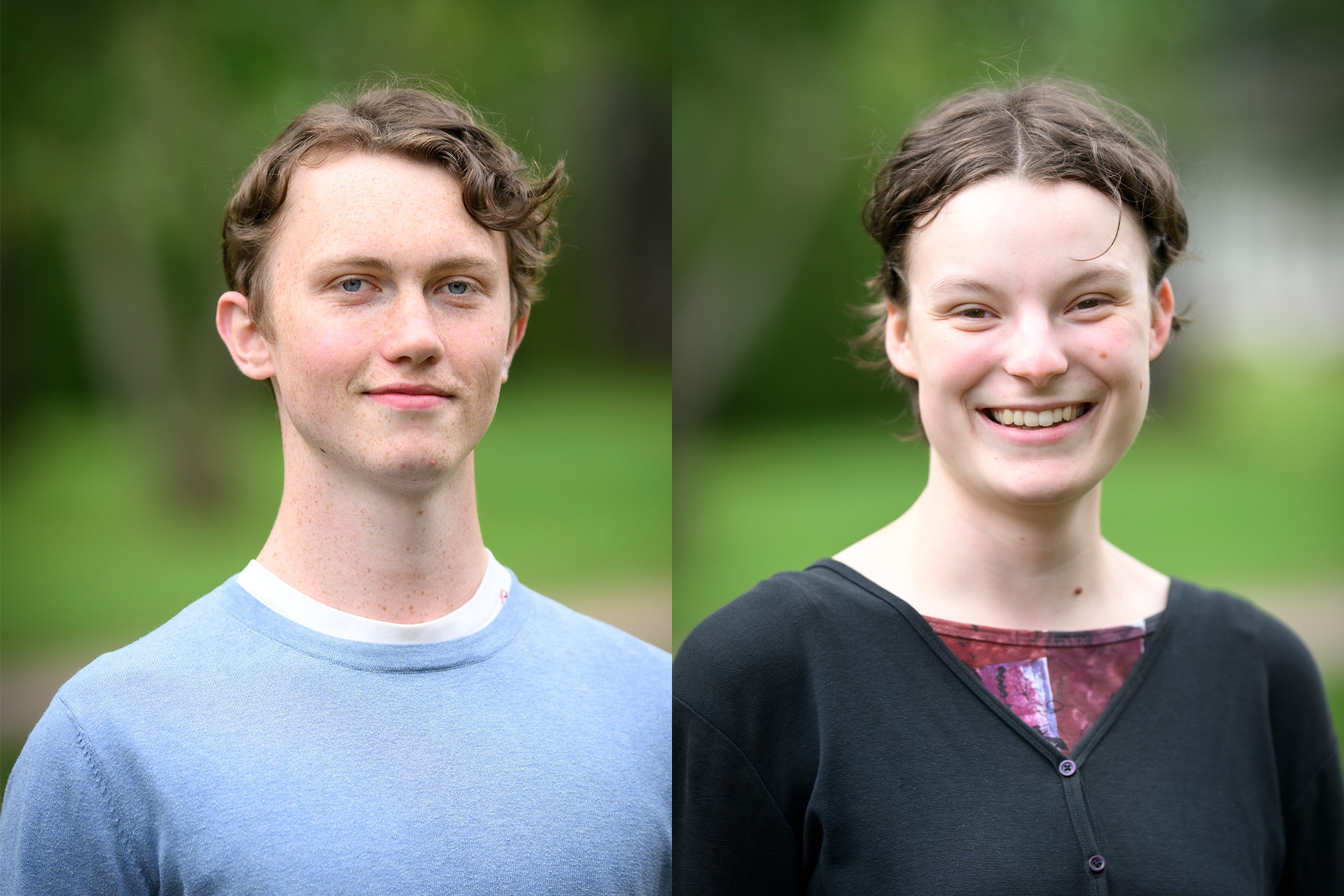 Ludvig Segolson och Ester Lasson, Göteborgs stift, deltagare i Act Svenska kyrkans utbytesprogram "Ung i den världsvida kyrkan" 2026. Åker till Filippinerna respektive Tanzania.