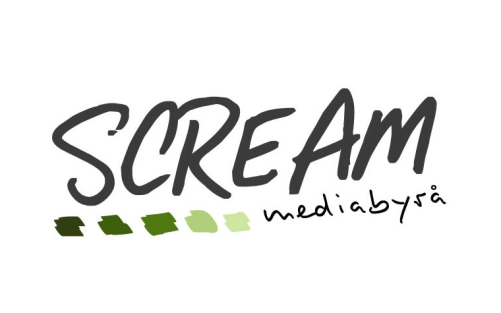 Logotyp för mediabyrån Scream