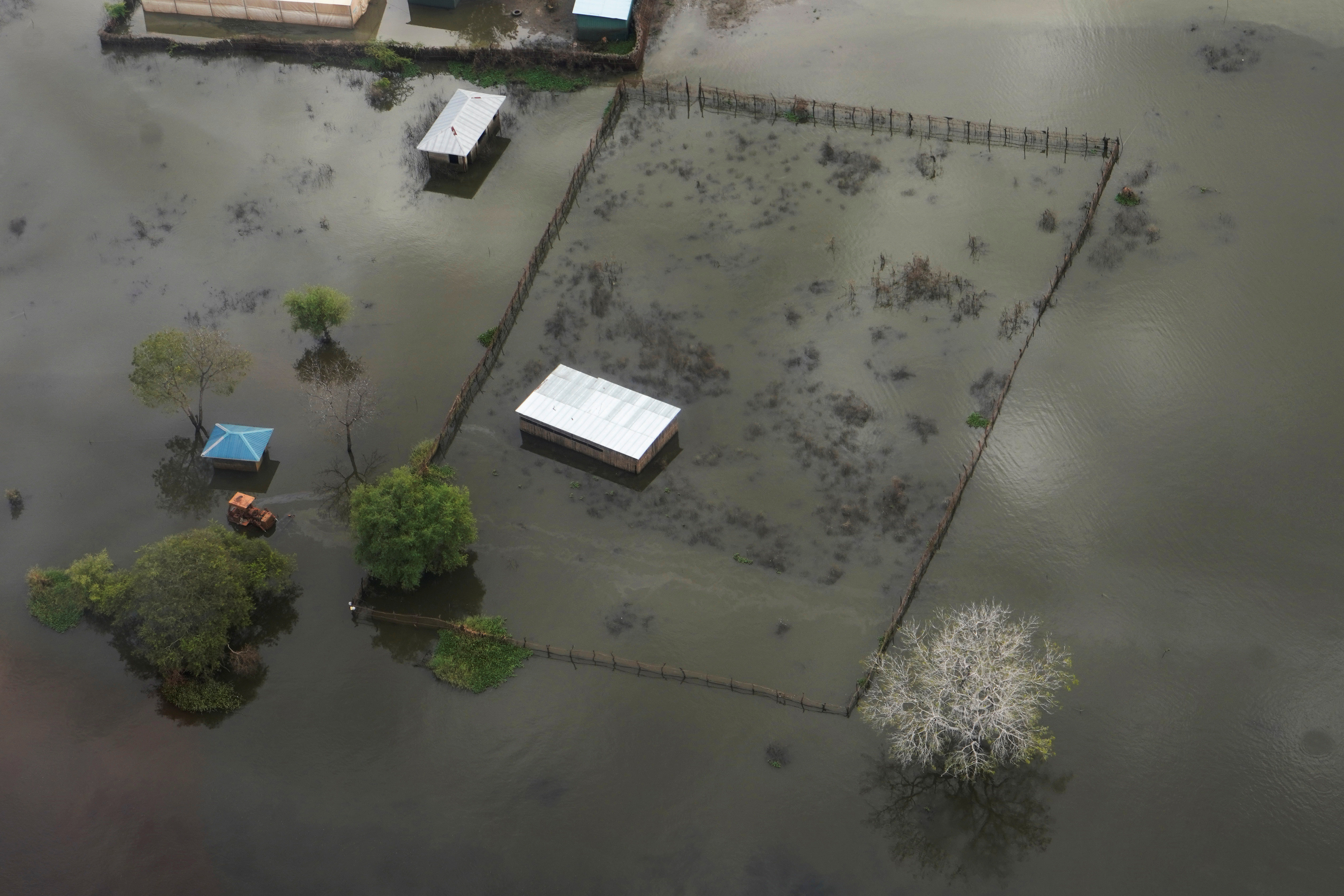 Översvämmat område i Sydsudan