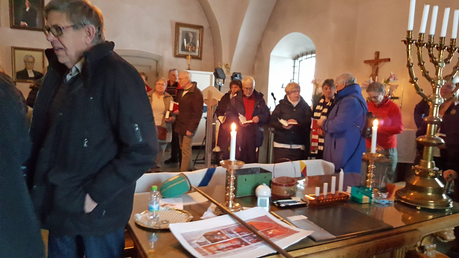 Stångningsmässa i Gagnefs kyrka.