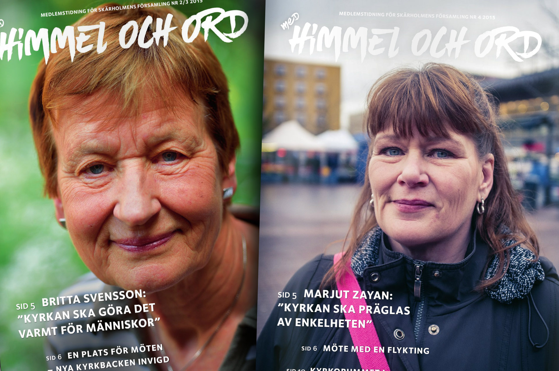 Skärholmens församlings medlemstidning "Med himmel och ord".