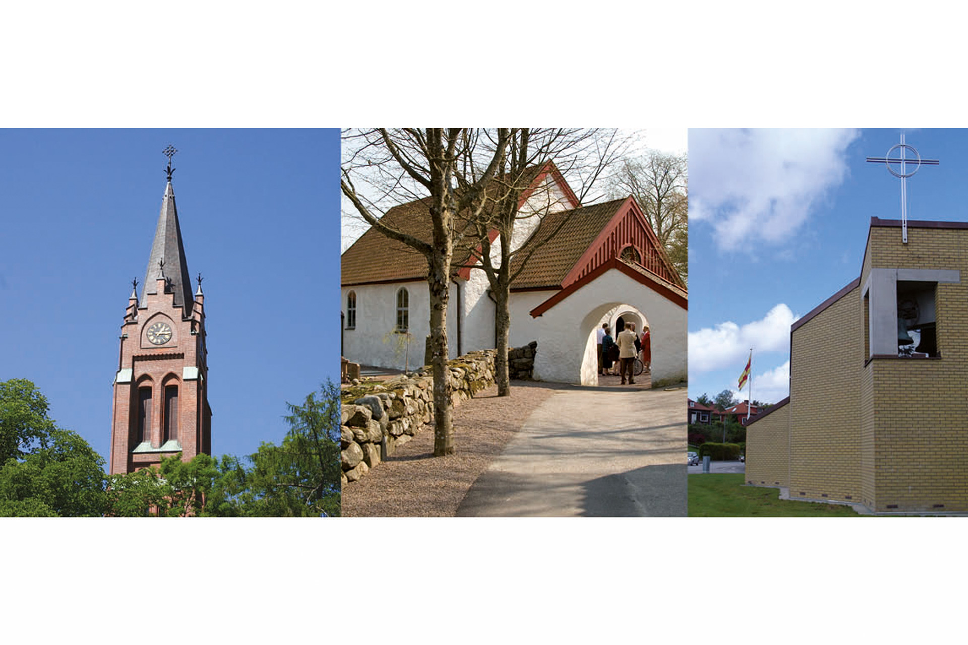 Fässbergs kyrka, Kållereds kyrka och Stensjökyrkan