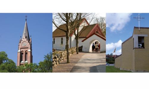 Fässbergs kyrka, Kållereds kyrka och Stensjökyrkan
