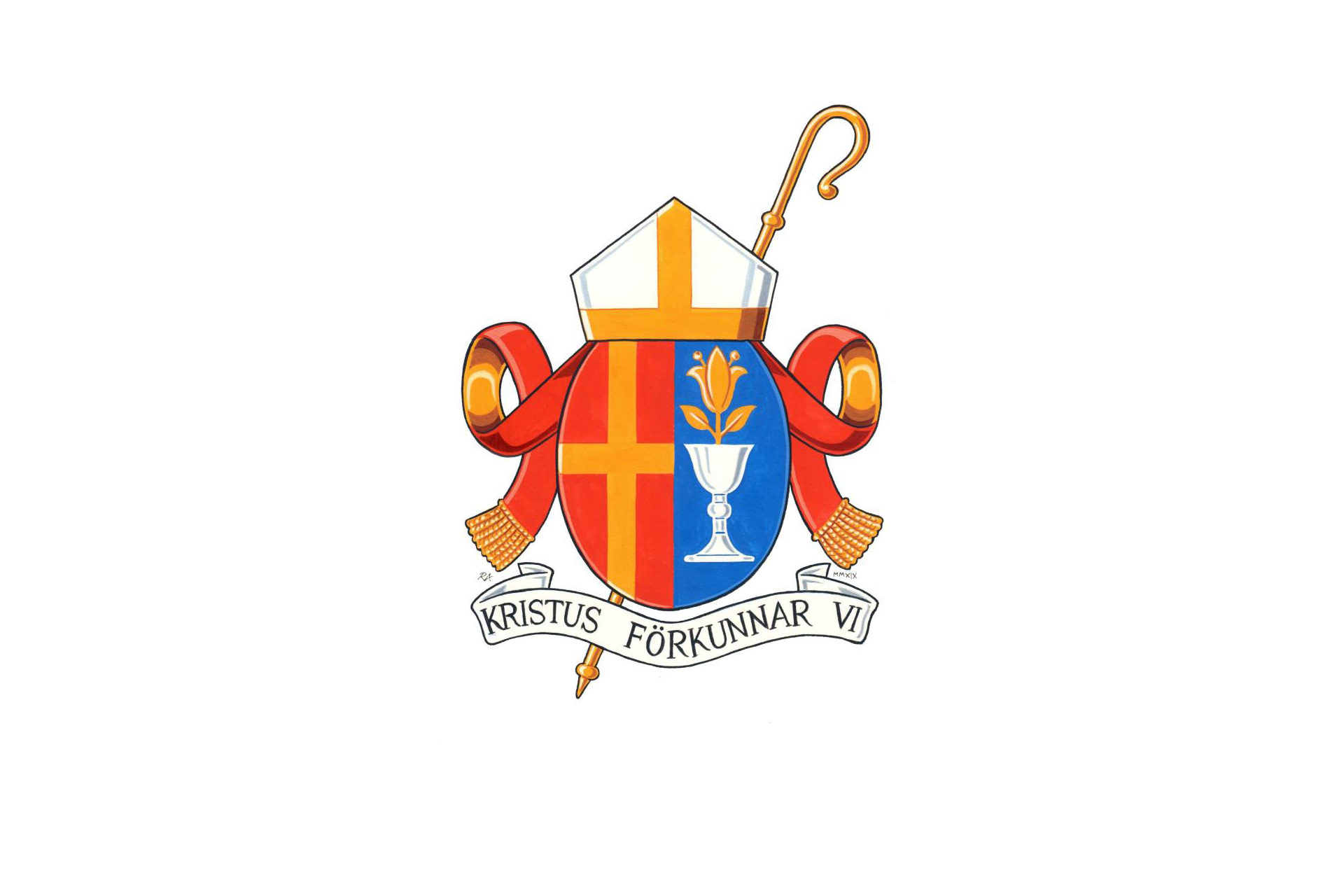 vapenskölden för biskop Karin Johannesson