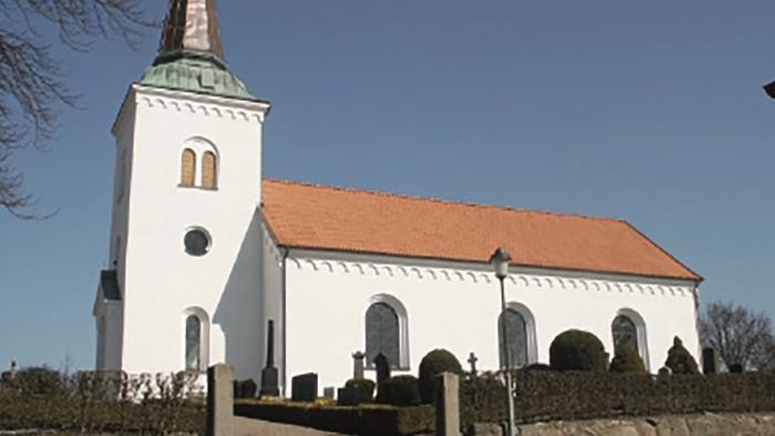 Den nuvarande kyrkan byggd 1866.